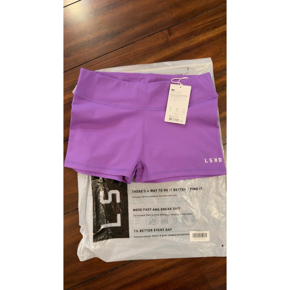 LSKD RXD Micro Short Tights Iris Purple Athletic Workout Shorts-Iris NEW NWT - Picture 15 of 16